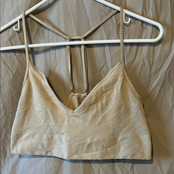 Anthropologie Other - Anthropologie Tan Ribbed Bralette Intimates